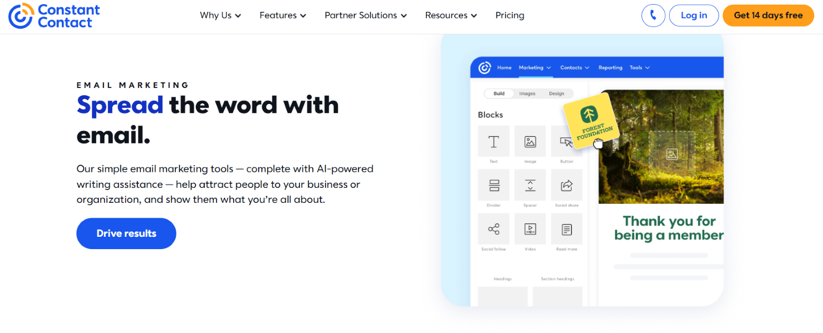 Constant Contact homepage picture